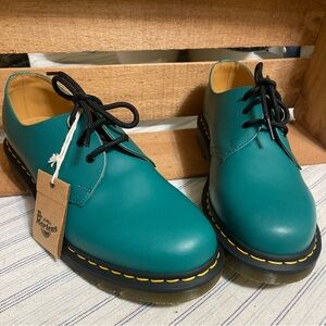 DR MARTENS UNISEX TEAL SHOES